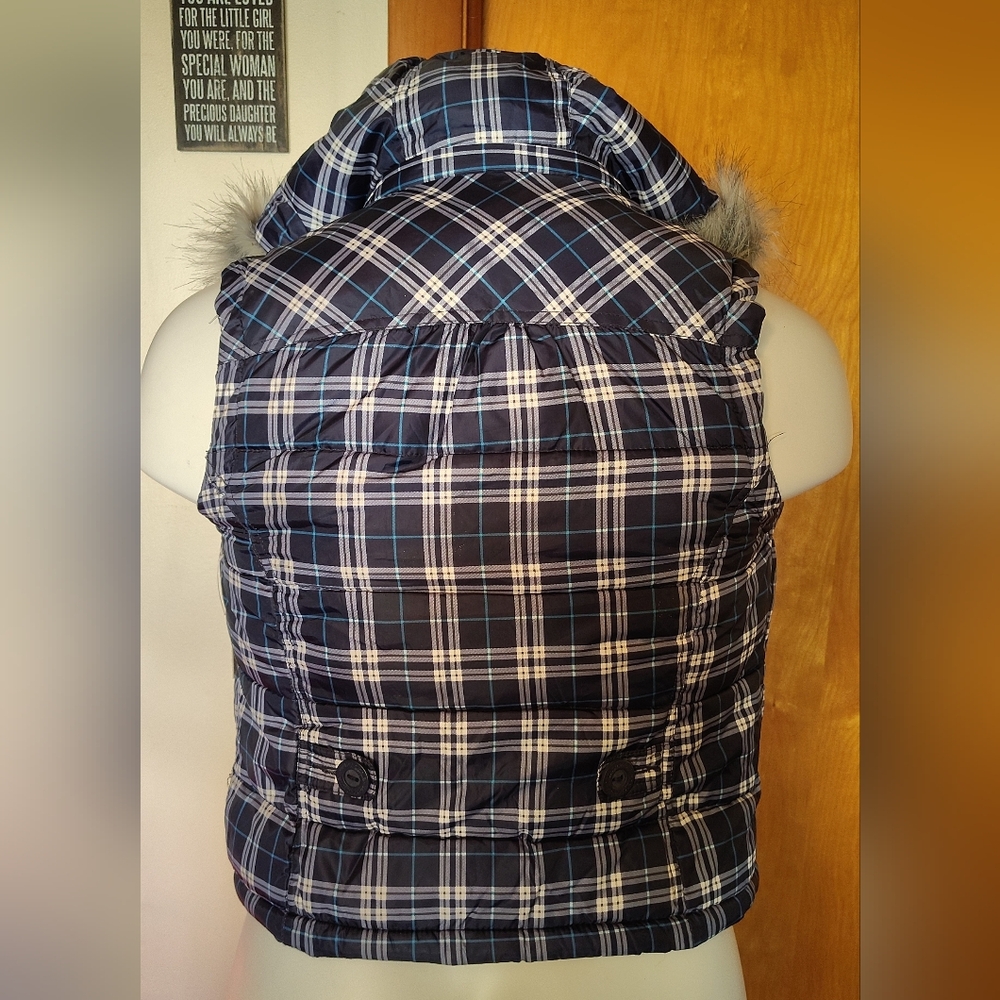 ❄️ Aeropostale NWT Plaid Puffer Vest — Size M ( Excellent Condition) - Picture 11 of 16